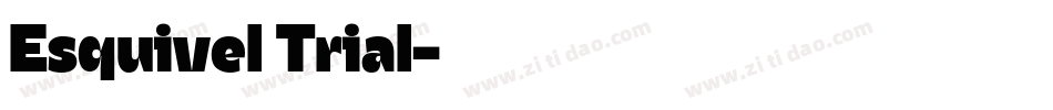 Esquivel Trial字体转换